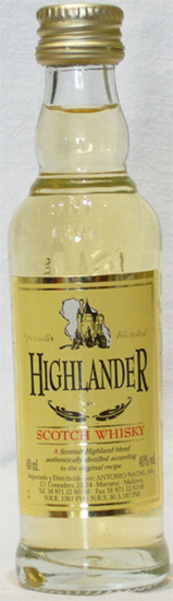 Highlander Scotch Whisky Tunel Antonio Nadal
