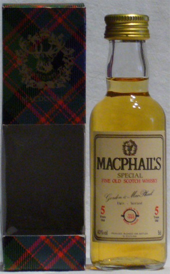 Macphail's Special Fine Old Scotch Whisky 5 Years Old Gordon & Macphail