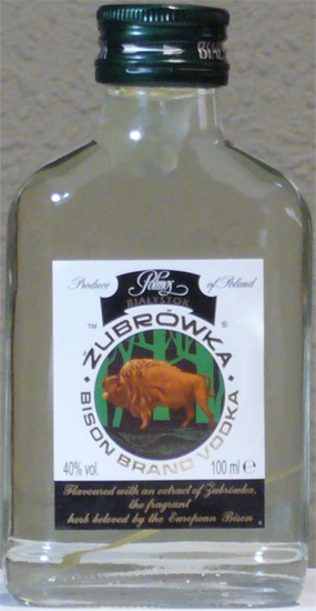 Zubrowka Bison Brand Vodka