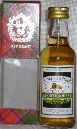 Glenlivet Whisky George & J.G.Smith's 15 Years Old