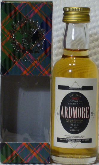 Ardmore Single Highland Malt Scotch Whisky Distilled 1985