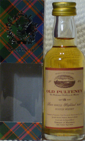 Old Pulteney Rare Single Highland Malt Scotch Whisky Aged 8 Years