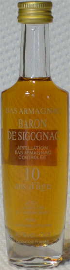Bas Armagnac Baron de Sigognac
