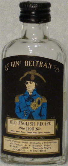 Gin Beltran Old English Recipe Dry 1790 Gin