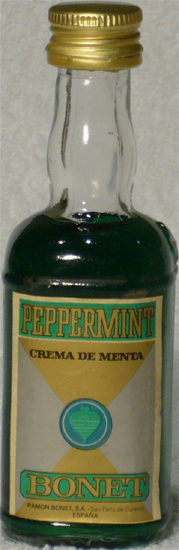 Peppermint Crema de Menta Bonet