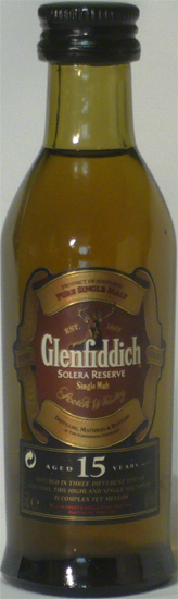 Glenfiddich Solera Reserve Single Malt Scotch Whisky Aged 15 Years