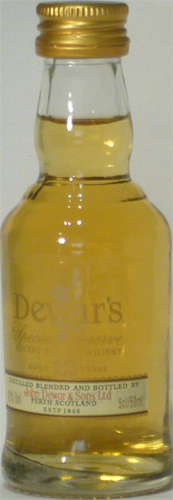 Dewar's Special Reserve Finest Scotch Whisky Aged 12 Years