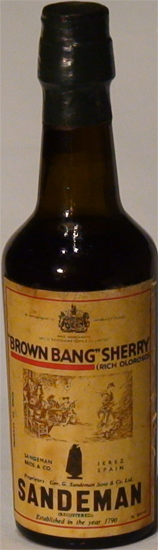 Brown Bang Sherry Rich Oloroso Sandeman