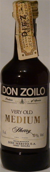 Don Zoilo Very Old Medim Sherry Diez-Merito