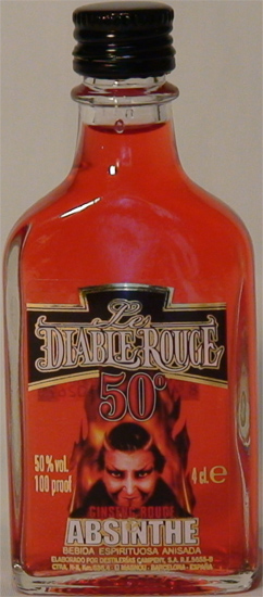 Le Diable Rouge Absinthe Ginseng Rouge Campeny