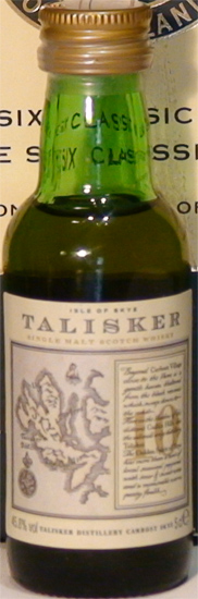 Talisker Single Malt Scotch Whisky 10 Years Old Skye