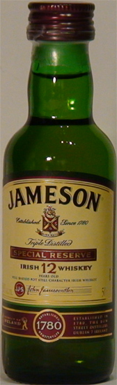 Especial Reserve 12 Years Old Irish Whiskey John Jameson