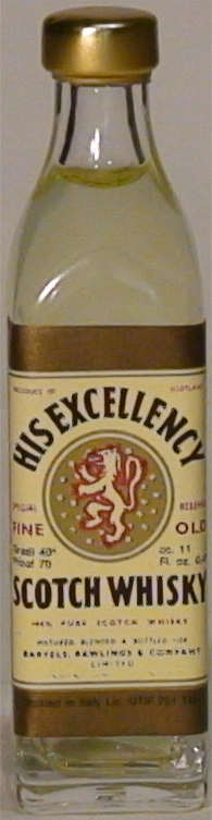 His Excellency Scotch Whisky Special Reserve Fine Old