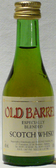 Old Barrel Scoth Whisky Tunel Antonio Nadal