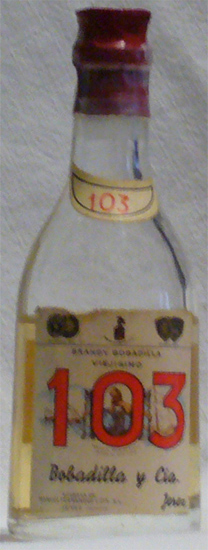 Brandy 103 Bobadilla y Cia. Viejísimo Osborne
