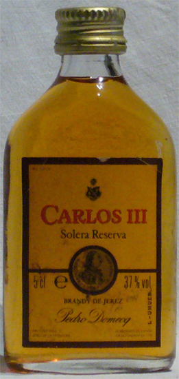 Carlos III Pedro Domecq
