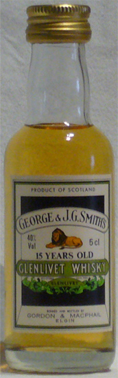 Glenlivet Whisky 15 years old