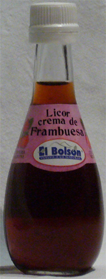 Licor Crema de Frambuesa El Bolsón