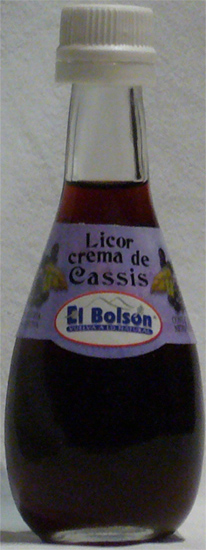 Licor Crema de Cassis El Bolsón