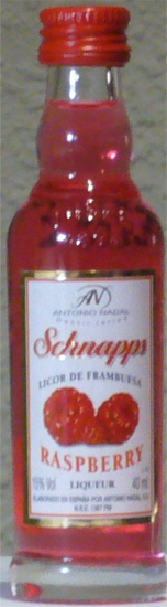 Licor de Frambuesa Schnapps Raspberry Tunel Antonio Nadal