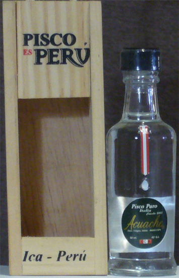 Acuache Pisco Puro Cosecha 2003