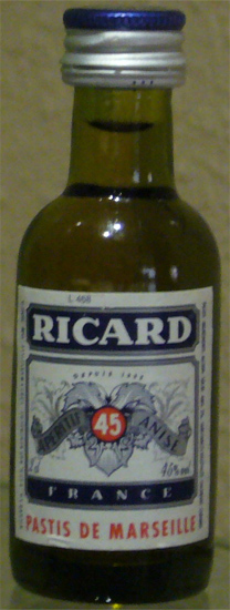 Pastis Aperitif Anise Ricard