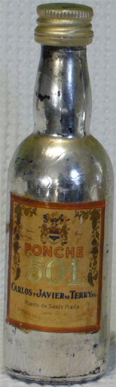 Ponche 501 Terry Excelente Licor de Postre