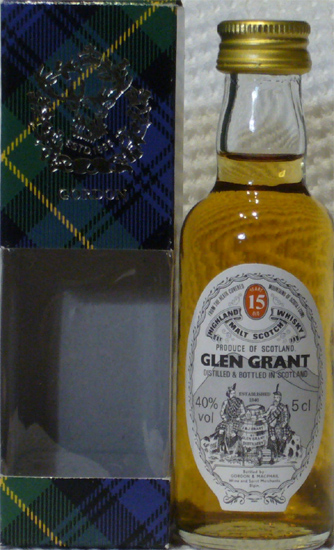 Glen Grant Highland Malt Scotch Whisky Years 15 Old