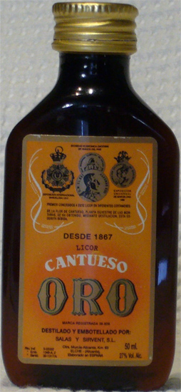 Licor Cantueso Oro Salas y Sirvent
