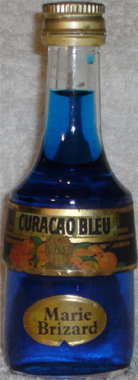Curacao Bleu Marie Brizard Etiqueta Dorada
