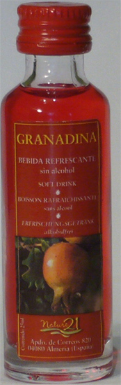 Granadina bebida refrescante sin alcochol Nature
