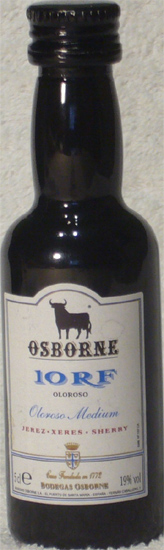 10RF Oloroso Medium Jerez Osborne