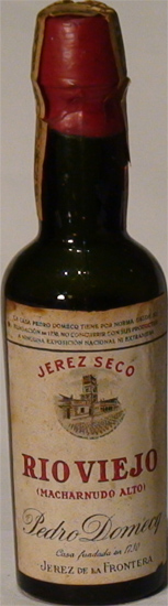 Jerez Seco Rio Viejo Macharnudo Pedro Domecq