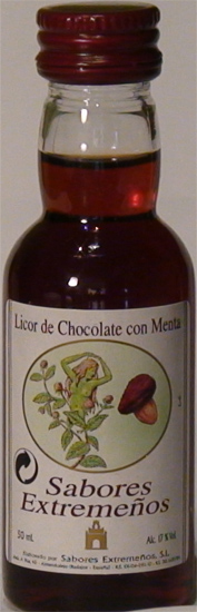 Licor de Chocolate con Menta Sabores Extremeños