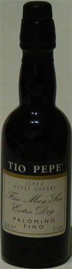 Jerez Tio Pepe Fino Muy Seco Extra Dry Gonzalez Byass