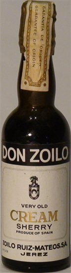 Don Zoilo Very Old Medim Sherry Zoilo Ruiz Mateos