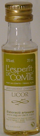 Licor Aiguardent d'Herbes L'Esperit del Comte