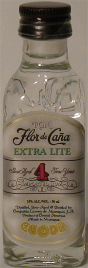 Flor de Caña Ron Extra Lite Aged 4 Years Compañia Licorera de Nicaragua