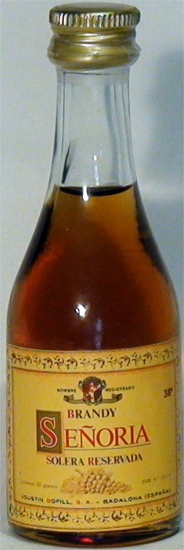 Brandy Señoria Solera Reservada Agustin Bofill