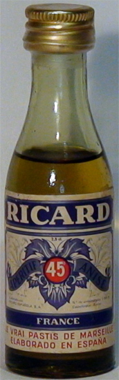 Pastis Aperitif Anise Ricard