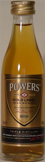 Powers Gold Label Irish Whiskey
