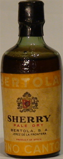 Fino Canto Sherry Pale Dry Bertola