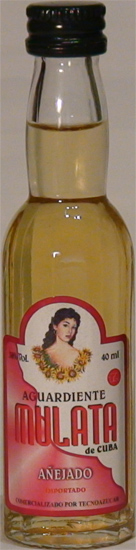 Aguardiente Mulata de Cuba Añejado Tecnoazucar