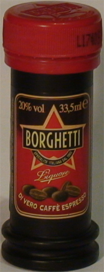 Borguetti liquore di Vero Caffè Espresso Branca