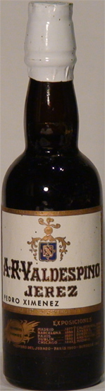 Jerez Pedro Ximenez Valdespino