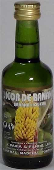 Licor de Banana J. Faria